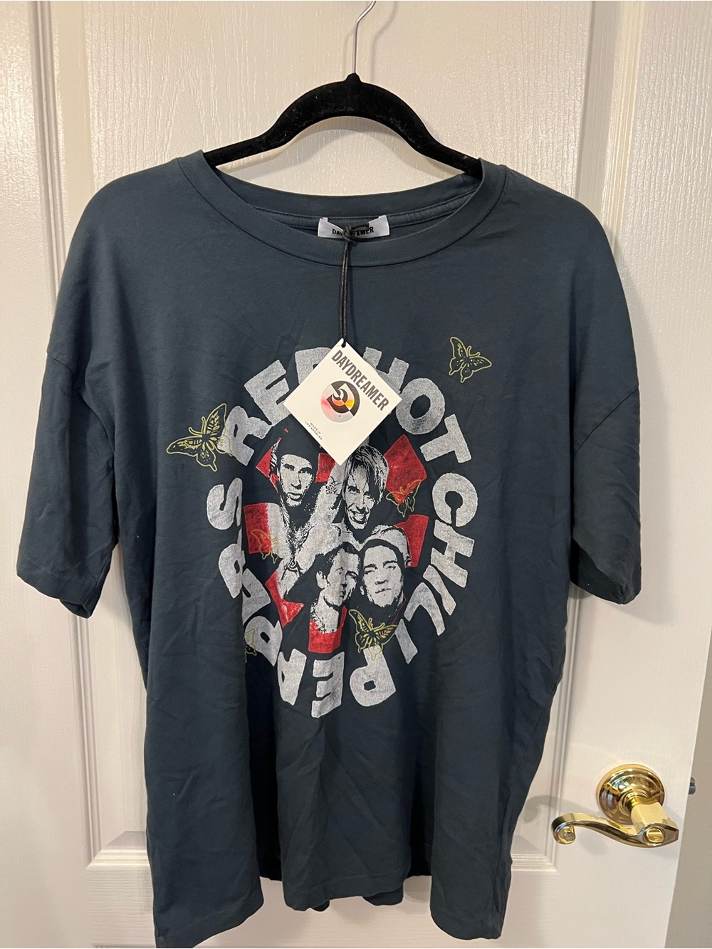 Daydreamer Red Hot Chili Peppers Short Sleeve Tee In Black NWT Size S